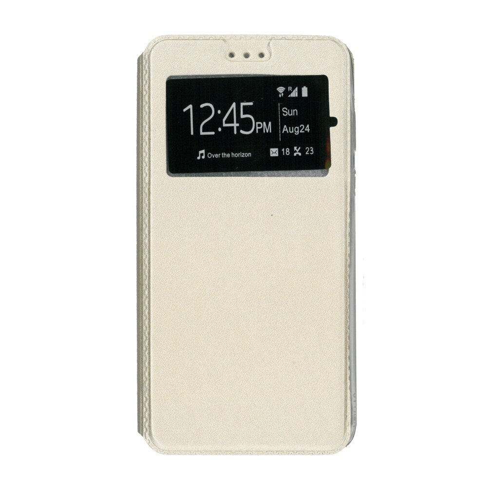 Husa flip s-view, Eurocell, pentru Samsung Galaxy J8 2018, auriu