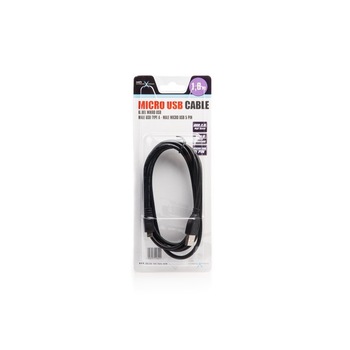 Cablu de date USB Tip A si USB Micro Tip B 2.0 Extreme Media Delock, 1.8m, Negru Cablu de date USB Tip A si USB Micro Tip B 2.0 Extreme Media Delock, 1.8m, Negru