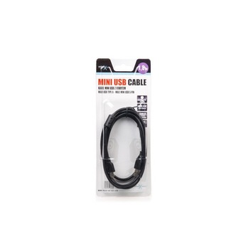 Cablu de date USB Tip A si USB Mini Tip B 2.0 pentru Canon Extreme Media Delock, 1.8m, Negru Cablu de date USB Tip A si USB Mini Tip B 2.0 pentru Canon Extreme Media Delock, 1.8m, Negru