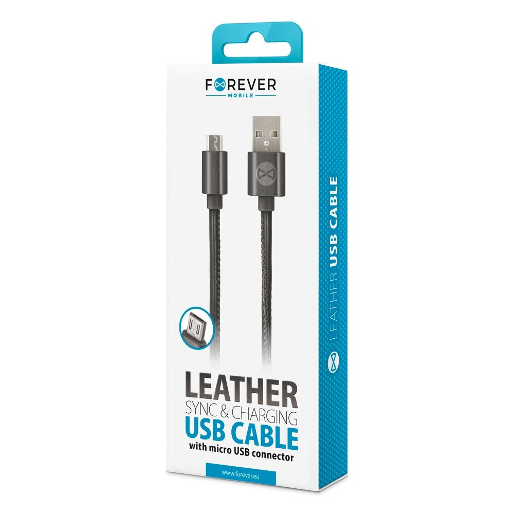 Cablu de date Forever Micro USB, Negru