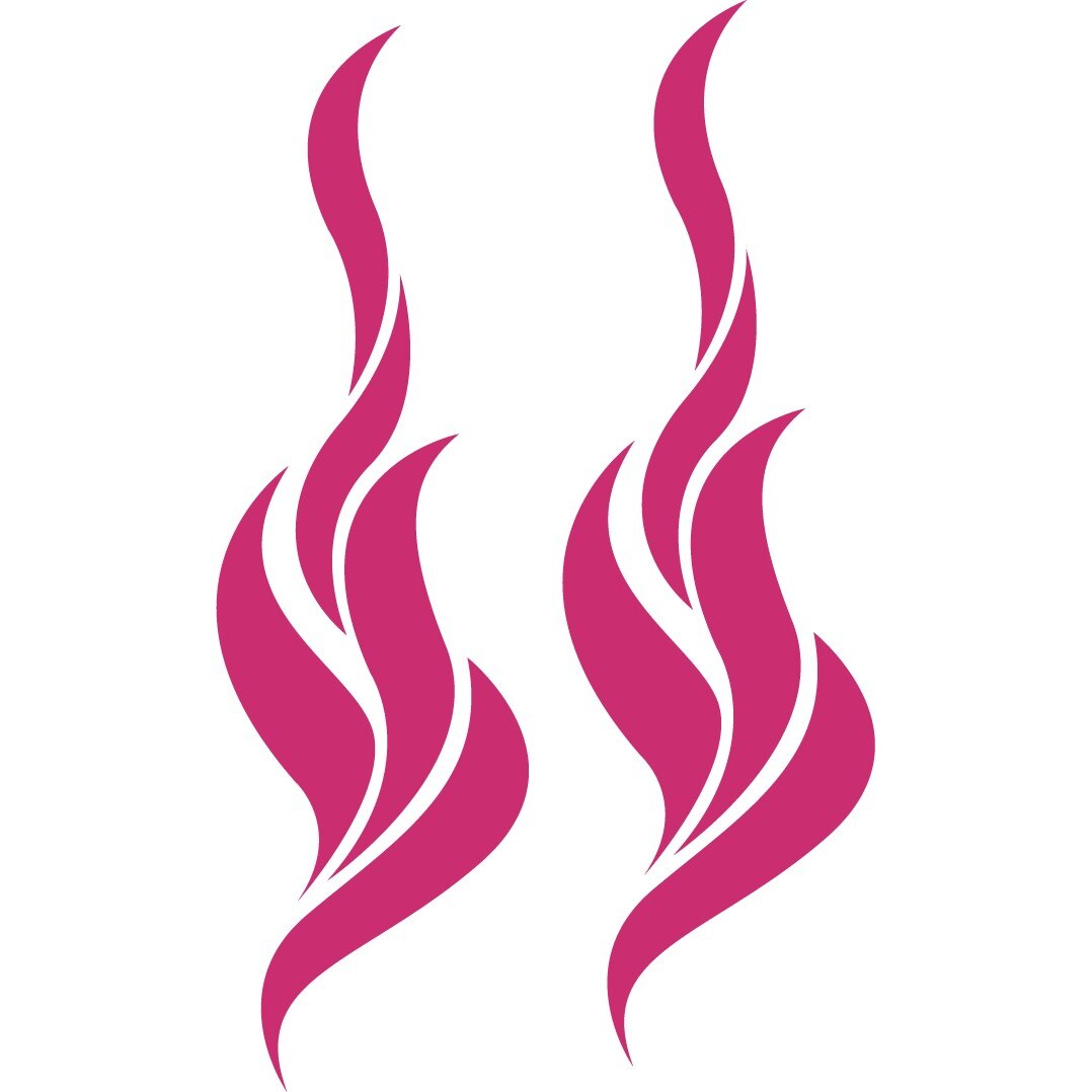 Sticker auto - In flacari - Magenta - 2buc 14x49 cm