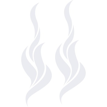 Sticker auto - In flacari - Alb polar - 2buc 14x49 cm Sticker auto - In flacari - Alb polar - 2buc 14x49 cm