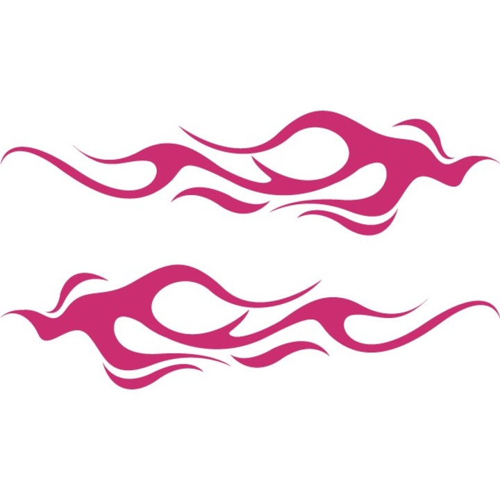 Autómatrica - Kis lángok - Magenta - 2db 50x12 cm