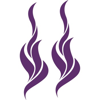 Sticker auto - In flacari - Indigo - 2buc 14x49 cm Sticker auto - In flacari - Indigo - 2buc 14x49 cm