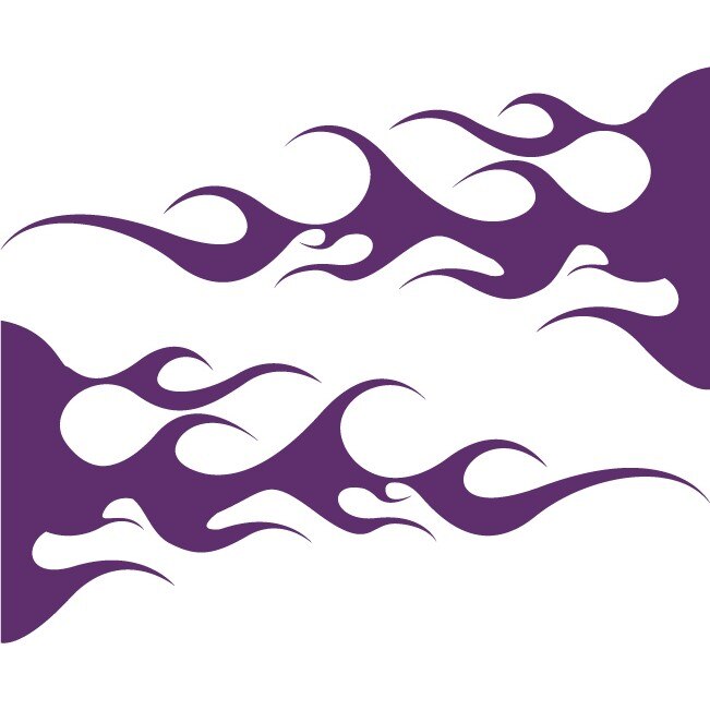 Sticker auto - Flacari - Indigo - 2buc 50x22 cm