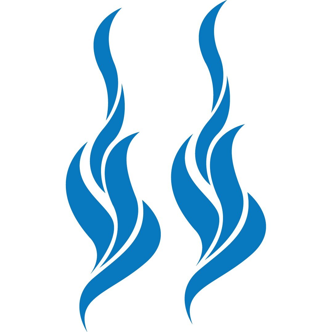 Sticker auto - In flacari - Albastru - 2buc 14x49 cm