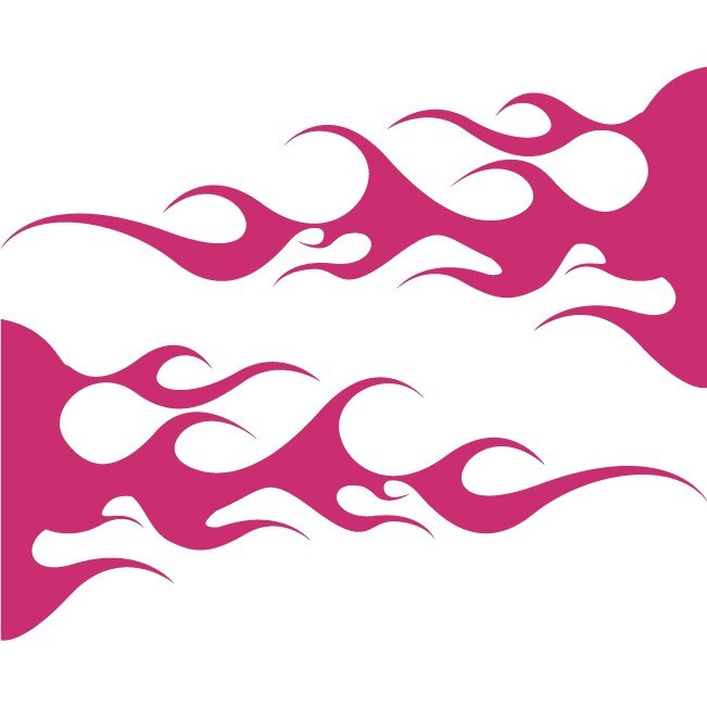 Sticker auto - Flacari - Magenta - 2buc 50x22 cm