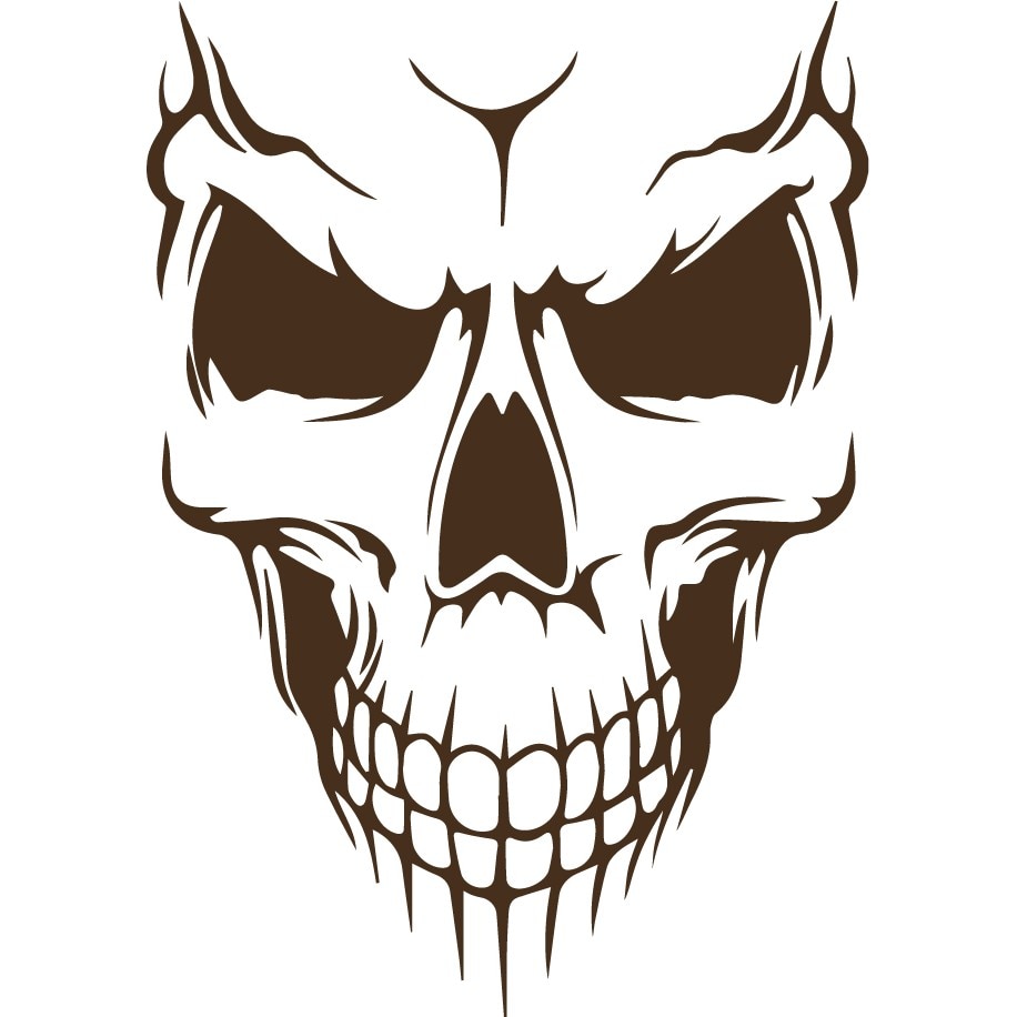 Sticker auto - Craniu - Choco - 18x25 cm