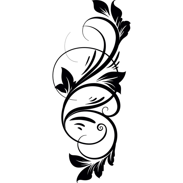 Sticker auto - Agatatoare - Negru - 50x117 cm