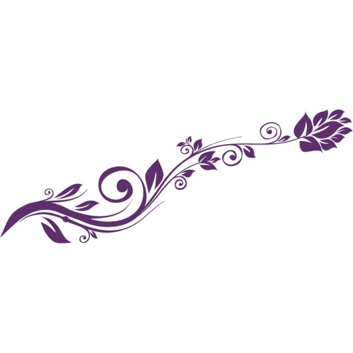 Sticker auto - Levantica stilizata - Indigo - 119x45 cm