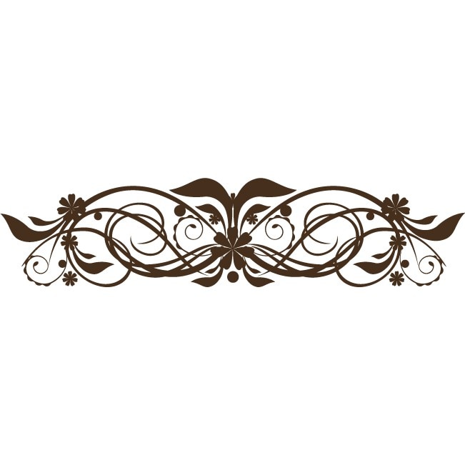 Sticker auto - Compozitie florala - Choco - 50x12 cm