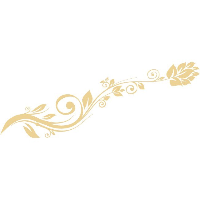 Sticker auto - Levantica stilizata - Bej - 119x45 cm