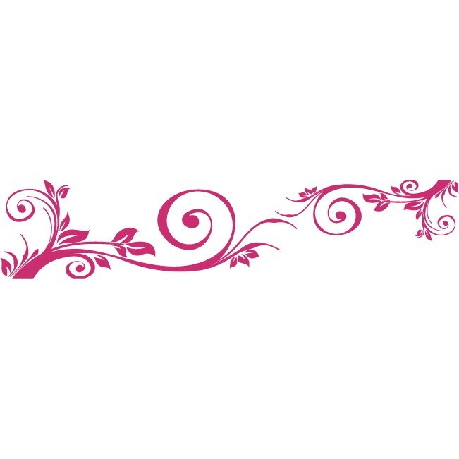 Sticker auto - Frunze - Magenta - 117x25 cm