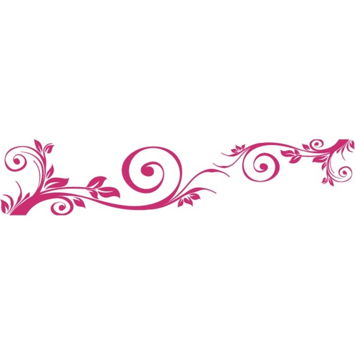 Autómatrica - Levelek - Magenta - 117x25 cm