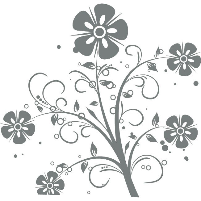 Sticker auto - Garoafa - Gri Metal - 50x48 cm