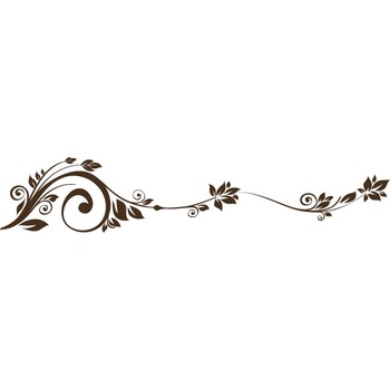Sticker auto - Decor floral - Choco - 119x23 cm Sticker auto - Decor floral - Choco - 119x23 cm