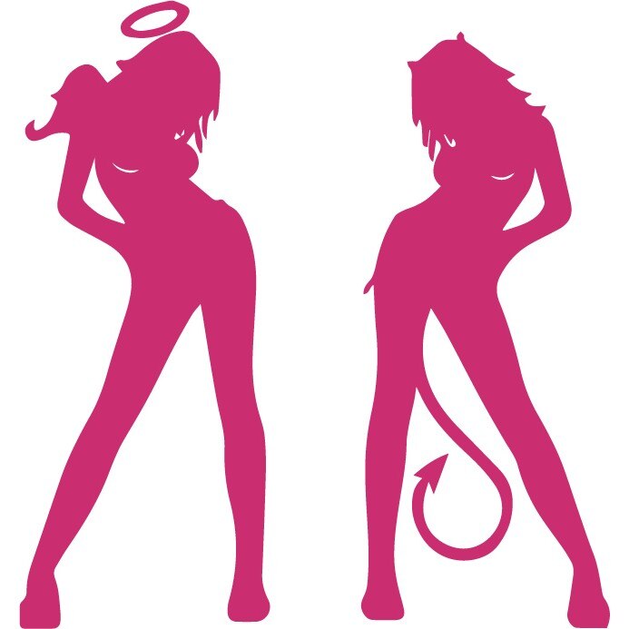 Sticker auto - Ispita - Magenta - 23x25 cm