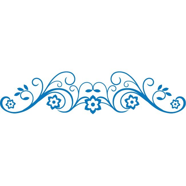 Sticker auto - Squill - Albastru - 50x11 cm