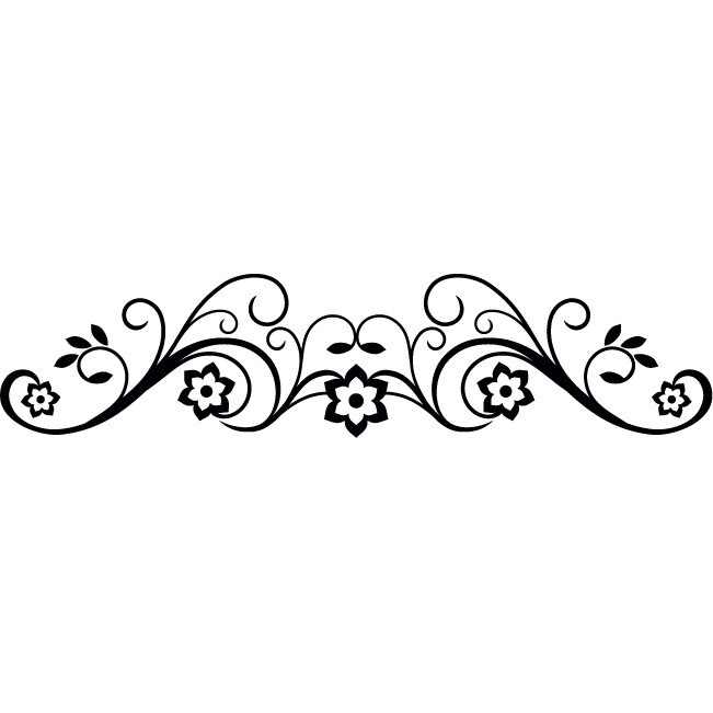 Sticker auto - Squill - Negru - 50x11 cm