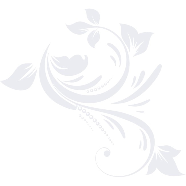 Sticker auto - Flower whip - Alb polar - 55x50 cm