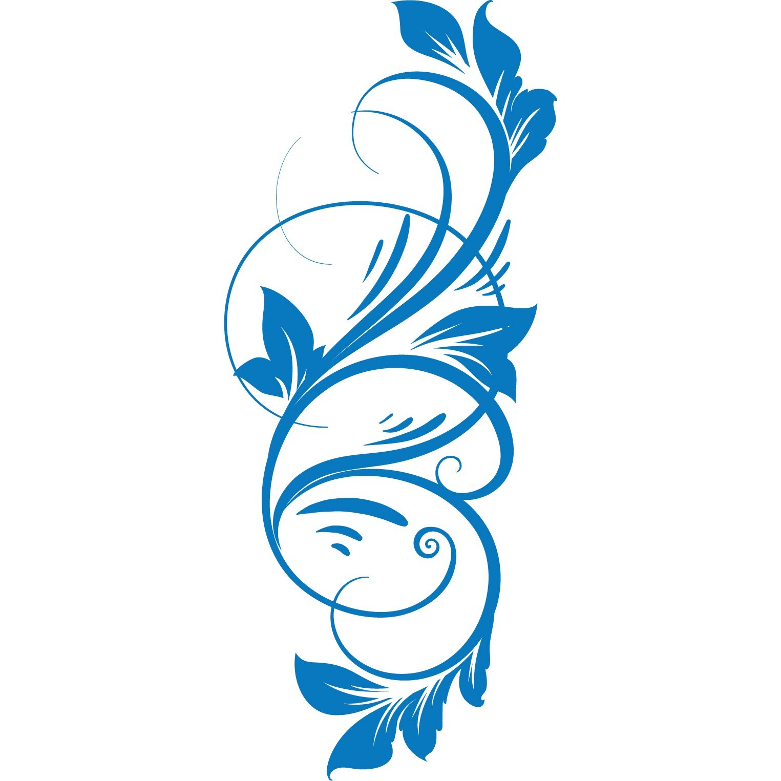 Sticker auto - Agatatoare - Albastru - 50x117 cm