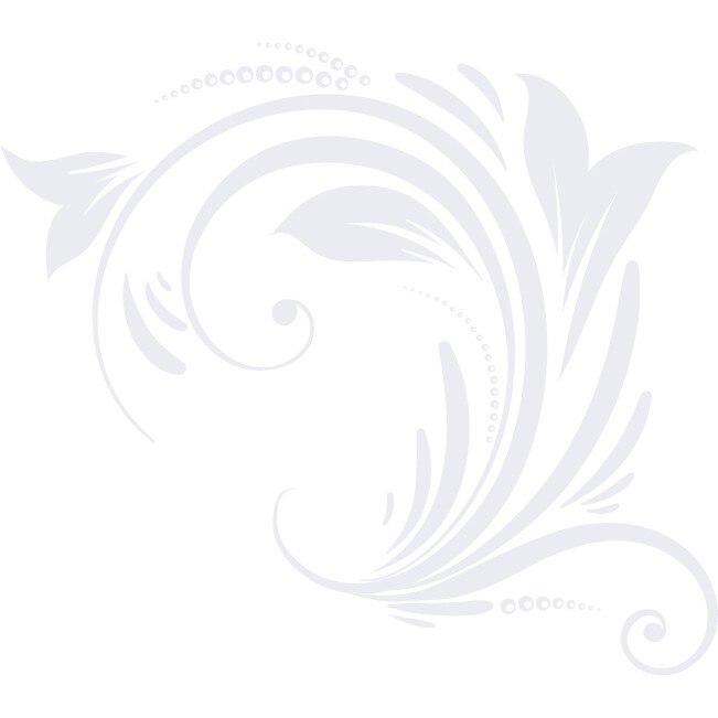Sticker auto - Flower wave - Alb polar - 50x44 cm