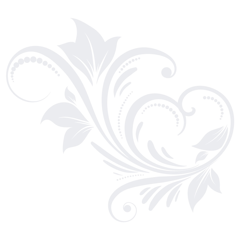 Sticker auto - Decoratiune cu frunze - Alb polar - 50x45 cm