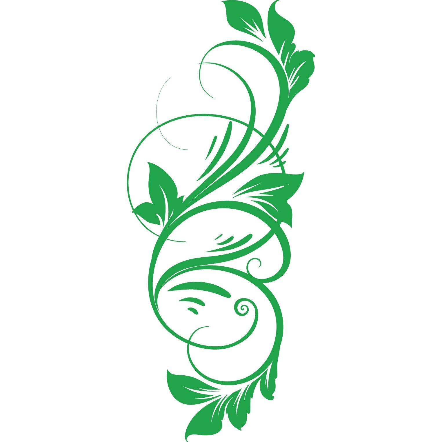 Sticker auto - Agatatoare - Verde - 50x117 cm