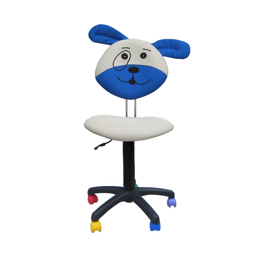 Scaun copii DOG, Gri-albastru stofa microsolco