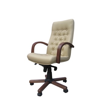 Scaun directorial FIDEL LUX EXTRA, Bej piele naturala Scaun directorial FIDEL LUX EXTRA, Bej piele naturala