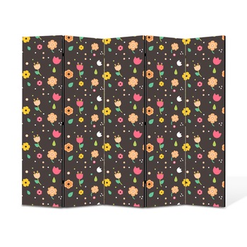 Paravan de Camera ArtDeco din 5 Panouri Schita fructe de maces 175 x 180 cm Paravan de Camera ArtDeco din 5 Panouri Schita fructe de maces 175 x 180 cm