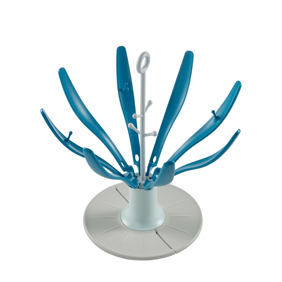 Uscator pliabil biberoane Beaba Floare Bleu