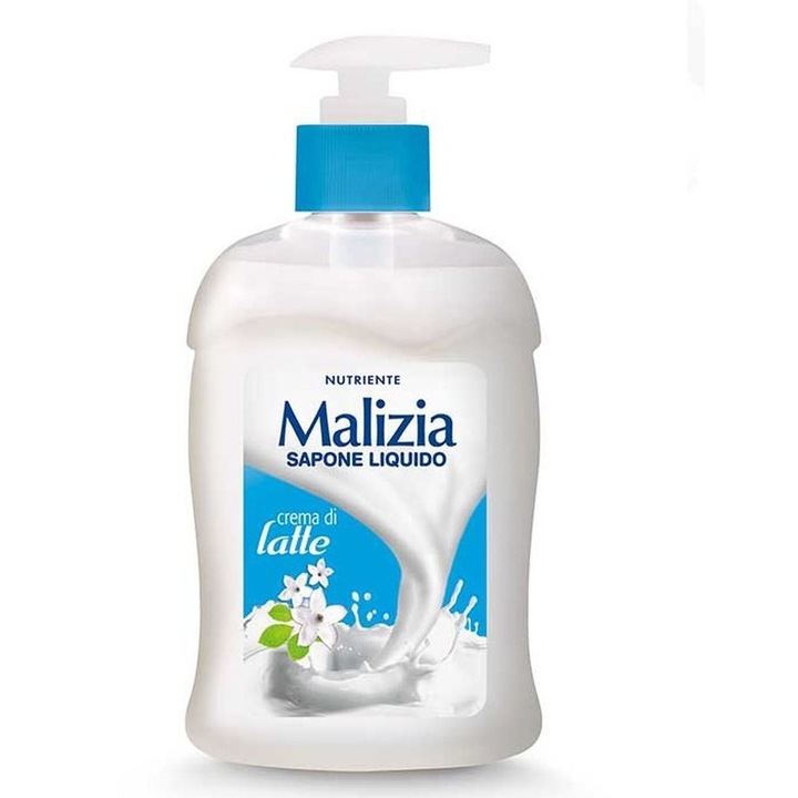 Течен крем сапун Malizia crema di latte milk 300мл