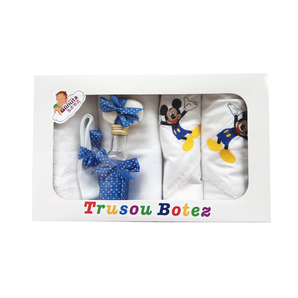 Trusou botez baieti cu Mikey - set biserica