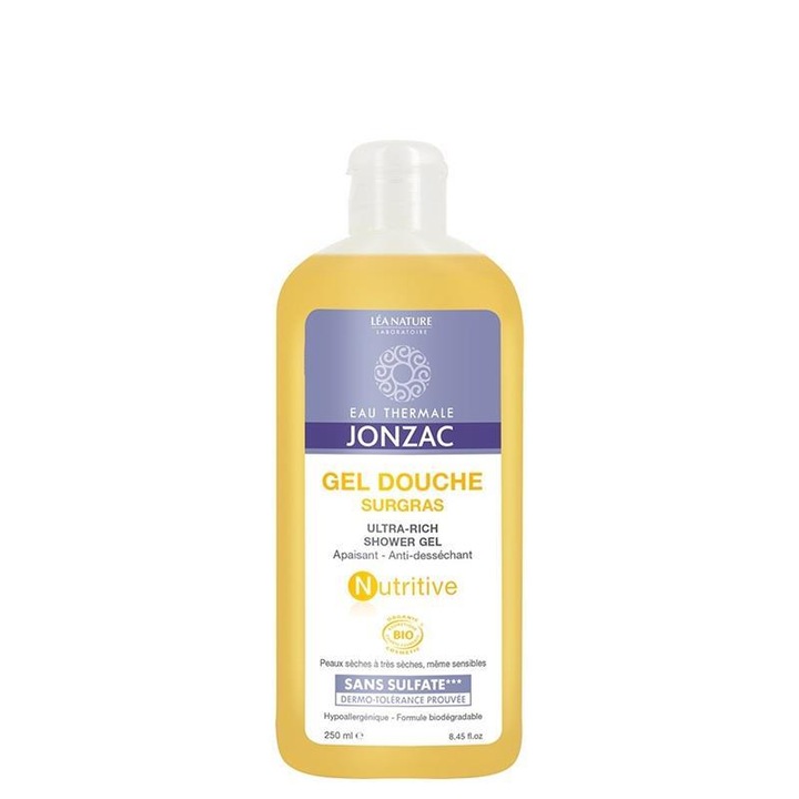 Jonzac Bio Emollient Tusfürdő Gél 250ml