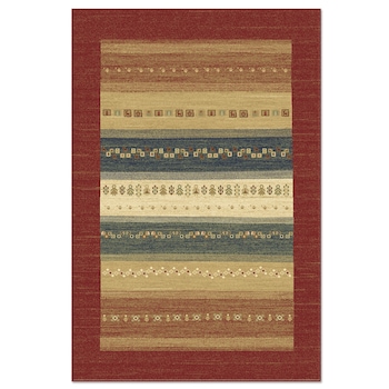 Covor sintetic Atlas 7084-1-41355, 80x150cm, Rosu-Bordeaux, Model rustic Covor sintetic Atlas 7084-1-41355, 80x150cm, Rosu-Bordeaux, Model rustic