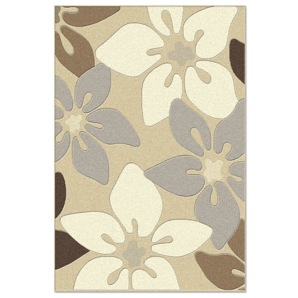 Covor sintetic Soho 1602-1-15055, 80x150cm, Bej/Maro/Gri, Model modern