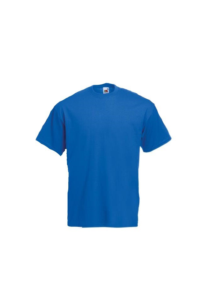 Tricou uni Fruit of the Loom, maneca scurta, Albastru