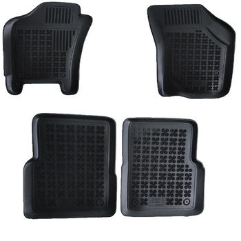Set 4 covorase interior din cauciuc stil tavita MAGSTAR LUX dedicate, compatibile cu Fiat Albea 2002-2012, Negru Set 4 covorase interior din cauciuc stil tavita MAGSTAR LUX dedicate, compatibile cu Fiat Albea 2002-2012, Negru