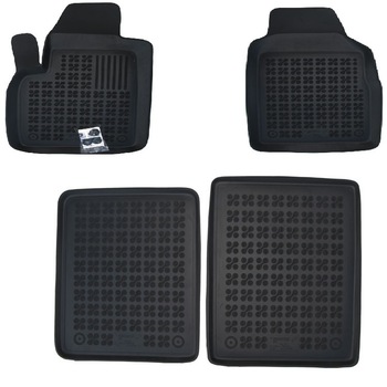 Set 4 covorase interior din cauciuc stil tavita MAGSTAR LUX dedicate, compatibile cu Fiat Panda 2003-2012, Negru Set 4 covorase interior din cauciuc stil tavita MAGSTAR LUX dedicate, compatibile cu Fiat Panda 2003-2012, Negru