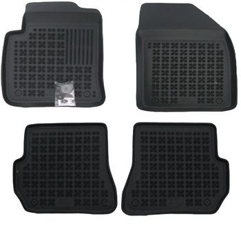 Set 4 covorase interior din cauciuc stil tavita MAGSTAR LUX dedicate, compatibile cu Ford Fiesta 2006-2008, Negru Set 4 covorase interior din cauciuc stil tavita MAGSTAR LUX dedicate, compatibile cu Ford Fiesta 2006-2008, Negru