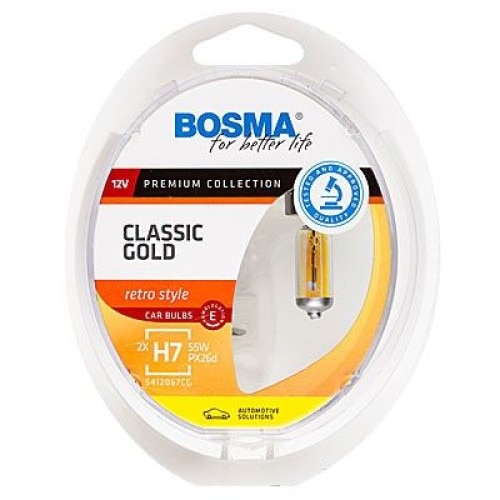 Bec far H7 Classic Gold 12V 55W Bosma 1Set