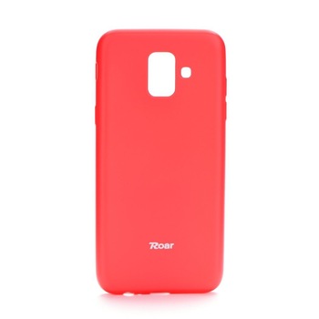 Husa TPU Silicon Mat Roar Samsung Galaxy A6 Plus 2018, Roz Husa TPU Silicon Mat Roar Samsung Galaxy A6 Plus 2018, Roz