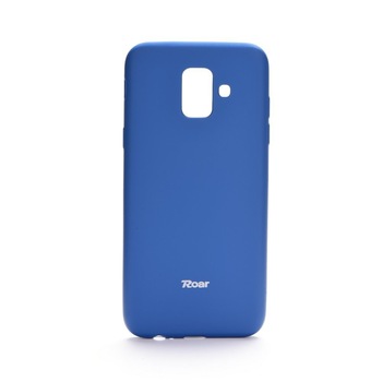 Husa TPU Silicon Mat Roar Samsung Galaxy A6 2018, Albastru Husa TPU Silicon Mat Roar Samsung Galaxy A6 2018, Albastru