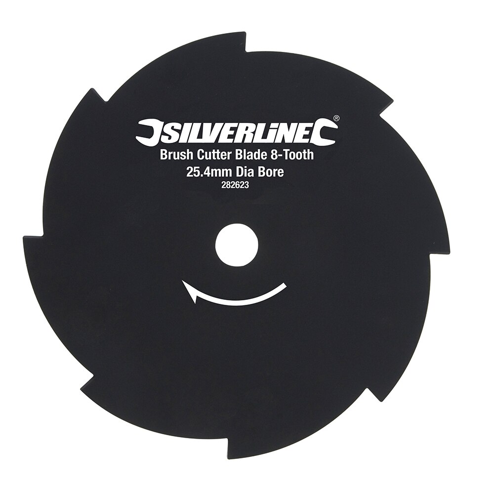 Disc metal motocoasa iarba, 8 dinti, 254mm, centru 25.40mm, Silverline