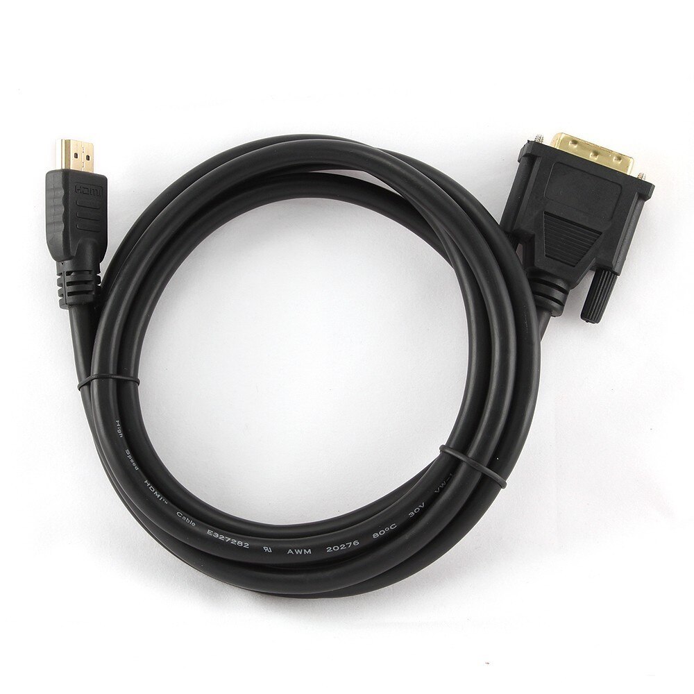 Pachet 2 x Cablu de date HDMI-DVI , 1.8m, 24 +1, DL, ferita - retail, 04698