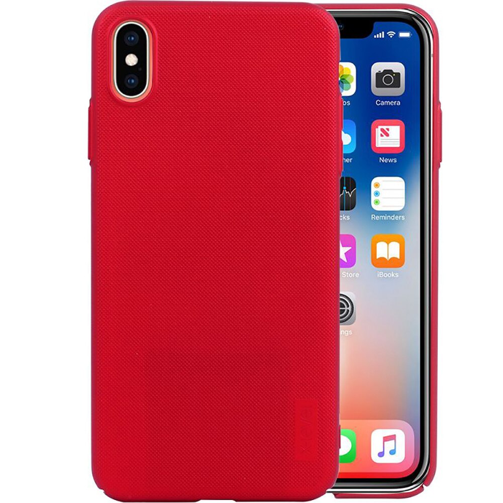 Husa spate Apple iPhone XS Max X-Level Guardian ultra slim Rosu + Folie Joyshell cu sticla Asahi Japonia