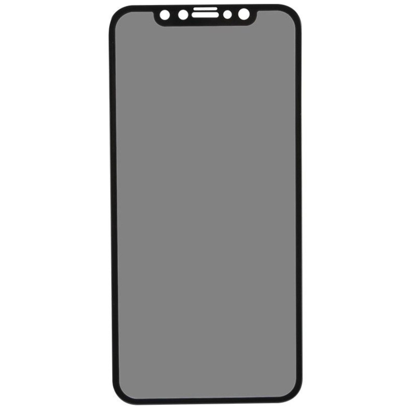 Folie de protectie Privacy Anty-Spy, Bibilel high quality pentru iPhone X, Negru, BBL317