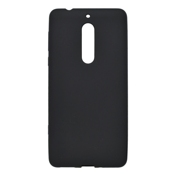 Husa / capac protectie spate din silicon mat pentru Nokia 6 2018, carcasa, ultraslim, Negru mat