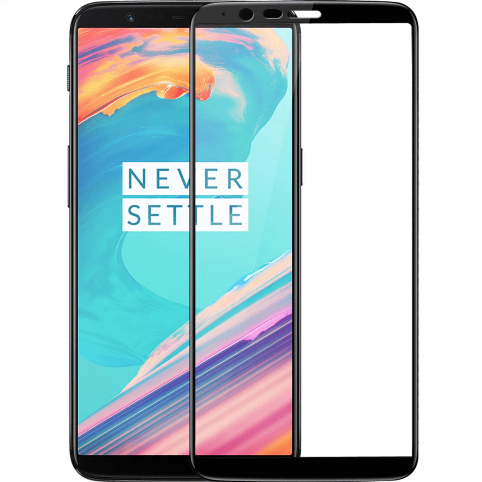 Folie protectie de sticla high quality Bibilel 9H pentru Oneplus 6, negru, BBL324